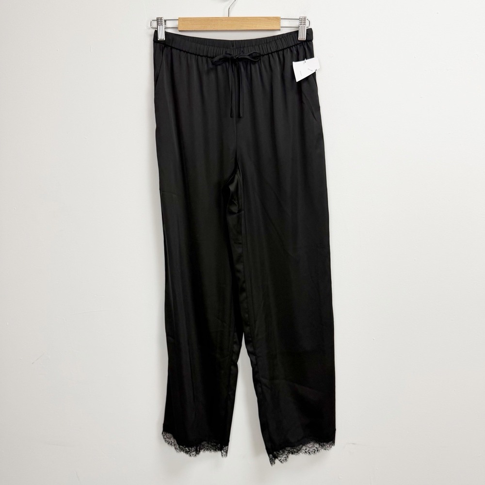 Inc International Concepts Pants Womens Small Black Lounge Pajama PJs NWT